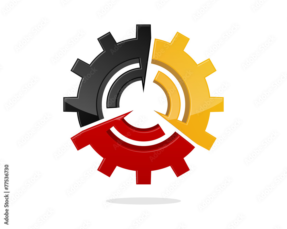 Gear Connected Stock Vector | Adobe Stock