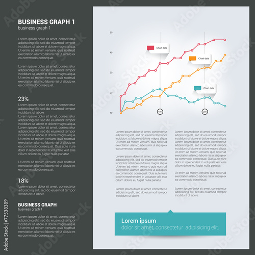 Brochure, flyer, newsletter, annual report layout template.