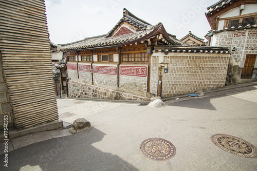 Bukchon Hanok Village in Seoul South Korea