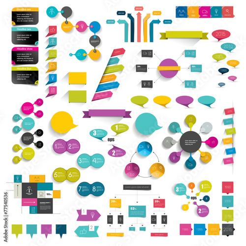 Set of infographic elements.