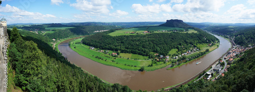 View from fort Königstein in Saxon Switzerland © jirmar