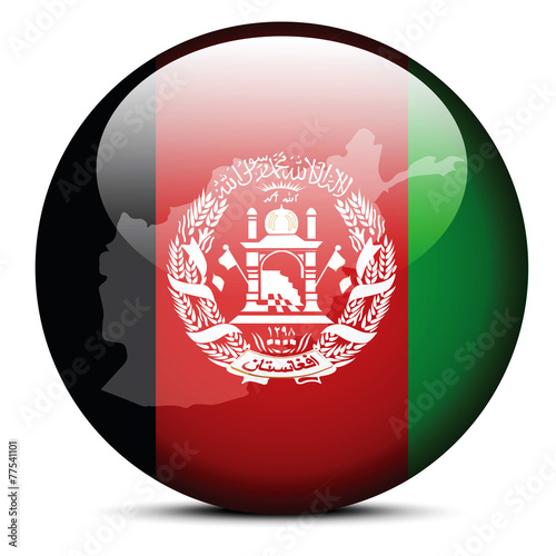 Map on flag button of Islamic Republic of Afghanistan