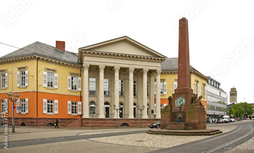 Rondellplatz square in Karlsruhe. Germany photo