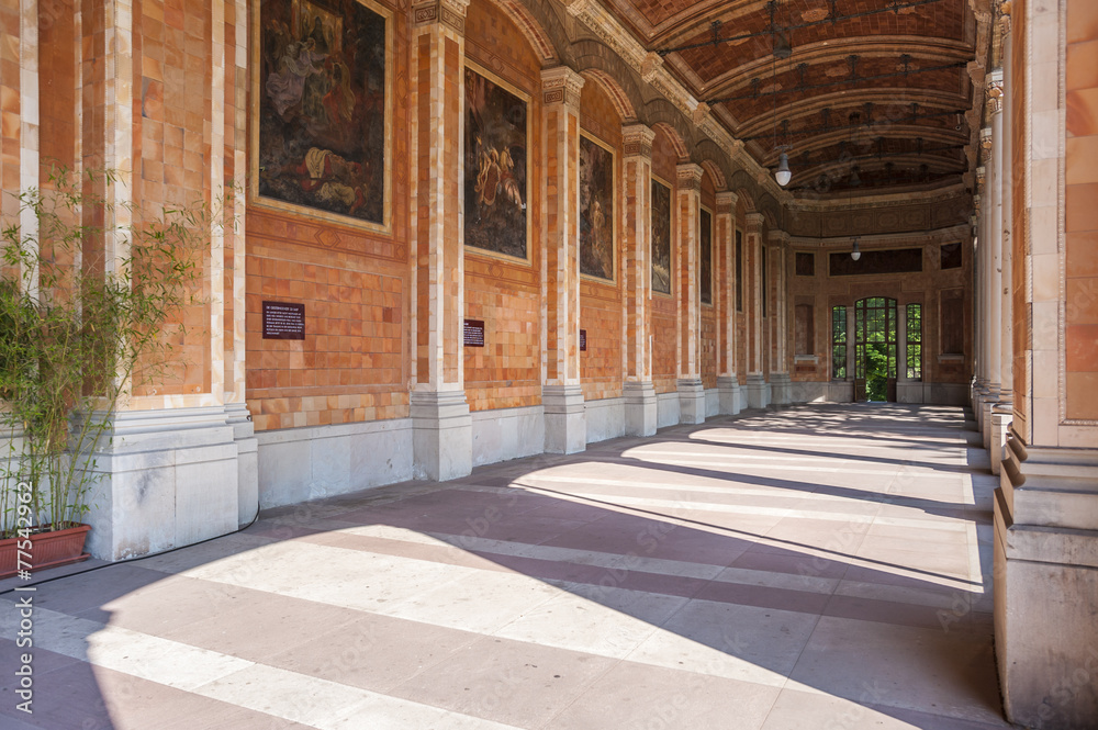 Trinkhalle mit korinthischen Säulen, Baden-Baden, Schwarzwald, Trinkhalle mit korinthischen Säulen, Baden-Baden, Schwarzwald,