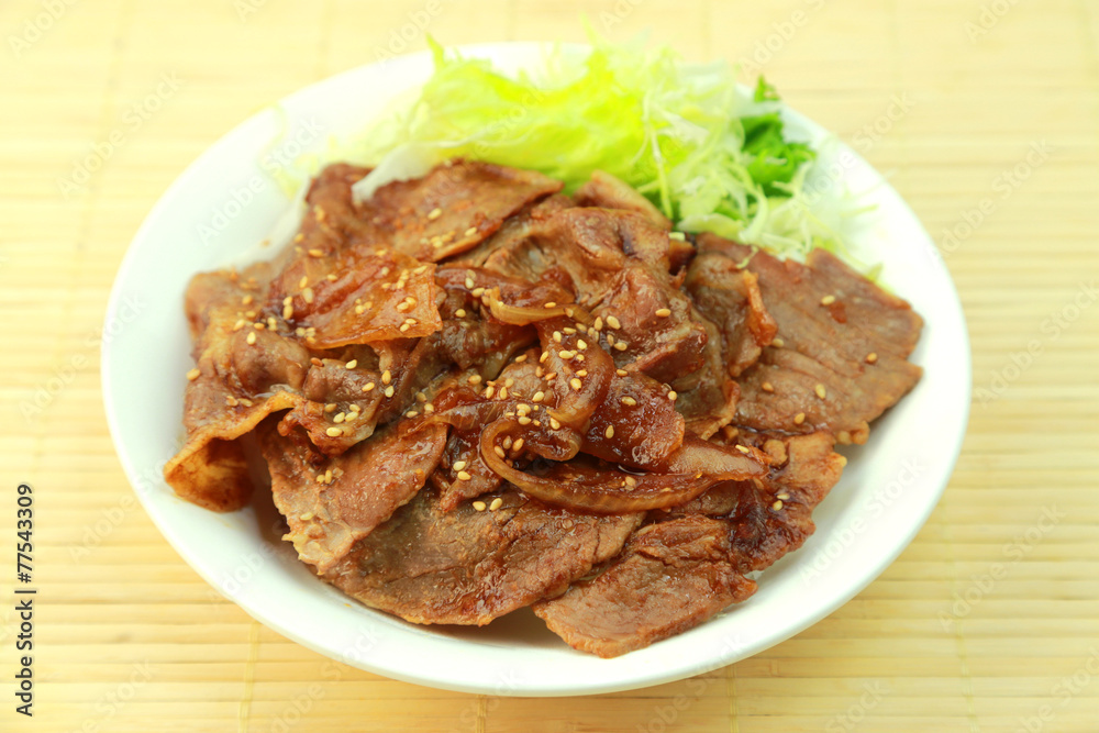 豚肉のしょうが焼き 豚肉のしょうが焼き