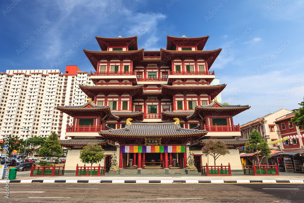 Obraz premium Buddha Tooth Relic Temple, Chinatown, Singapore