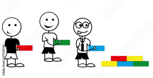 Teamwork Kette Zusammenarbeit