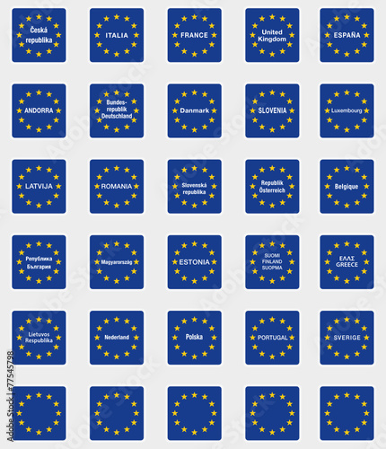 european union border sign