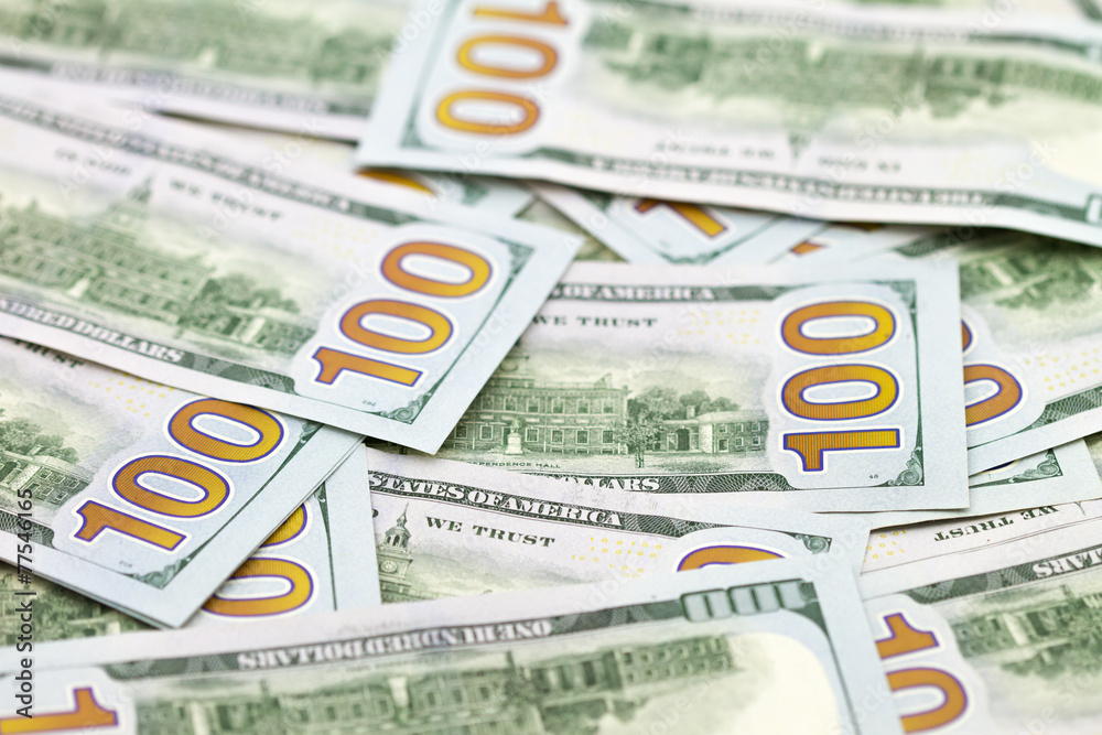 New one hundred dollars background