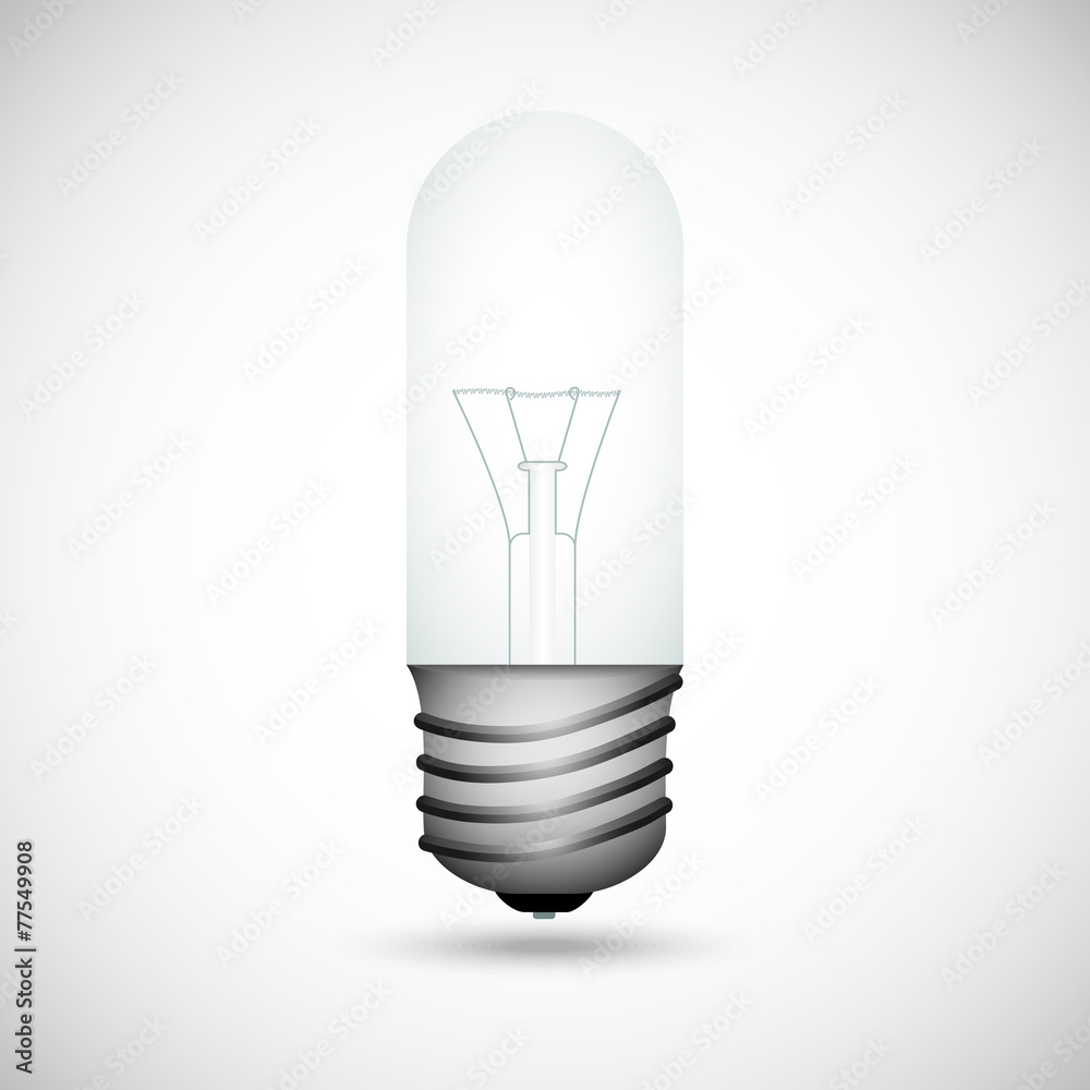 Incandescent on a gray background Incandescent on a gray background
