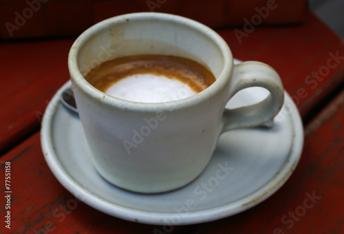 cup of hot espresso