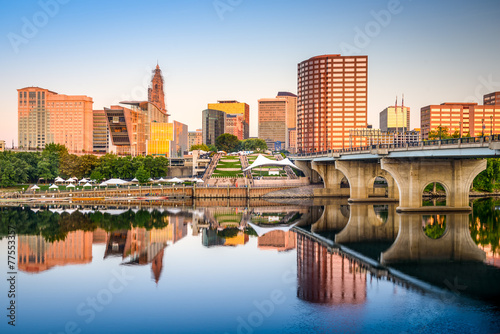 Hartford, Connecticut, USA City Skyline
