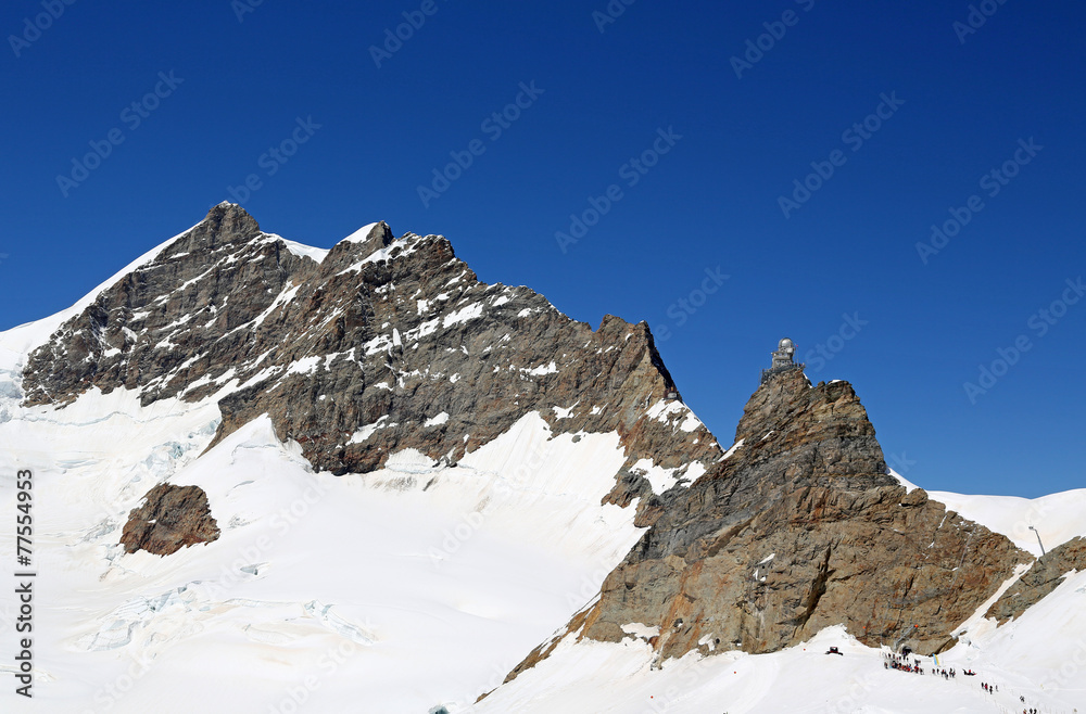 Schweiz - Top of Europe: Blick auf die Gipfel Eiger und Jungfrau