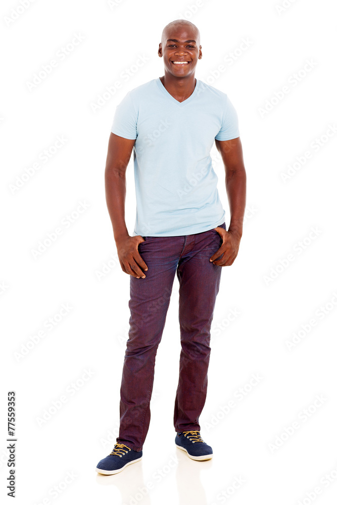 african american man on white background african american man on white background