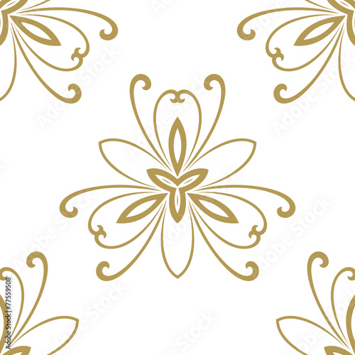 Floral Seamless  Pattern. Orient Abstract Background