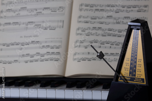 piano and metronome photo