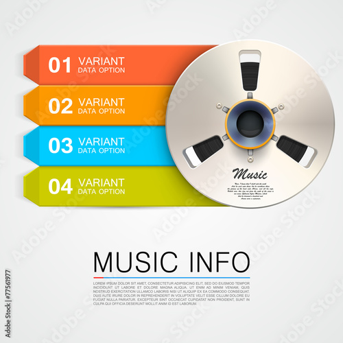 Metal music bobine