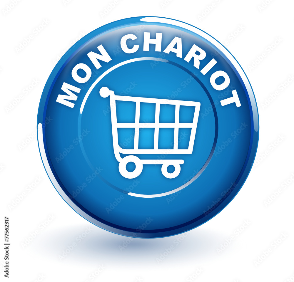 mon chariot sur bouton bleu mon chariot sur bouton bleu