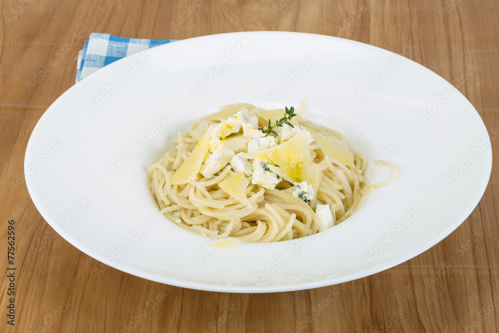 Four cheese spaghetti Four cheese spaghetti