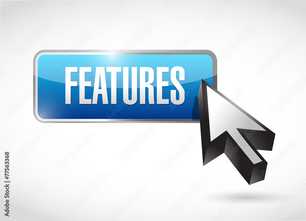 features button illustration design features button illustration design