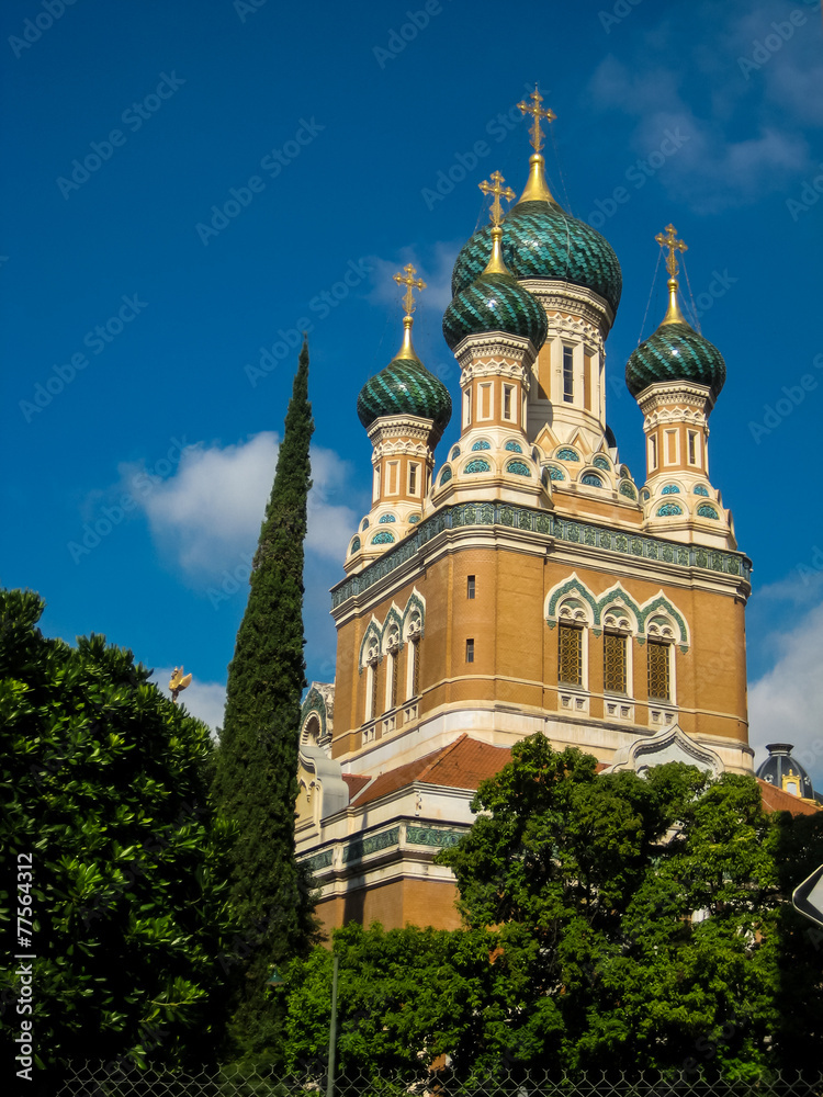St Nicholas Russian Orthodox Cathedral in Nice, France