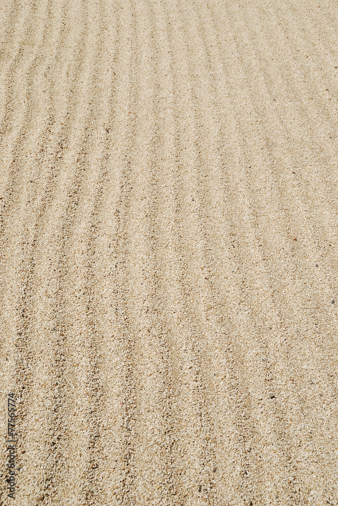 Sand lines in an Japanese garden