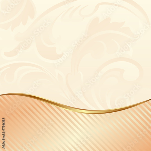 floral background with abstract ornaments