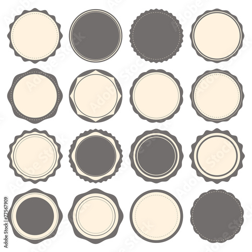 Vintage badges, labels and logo template. Vector design elements
