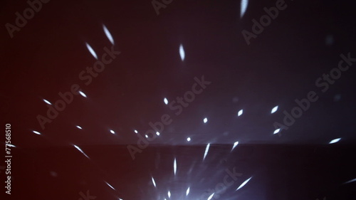 a  reflection of a moving disco ball