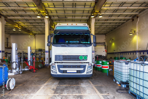 Truck or lorry repair shop service