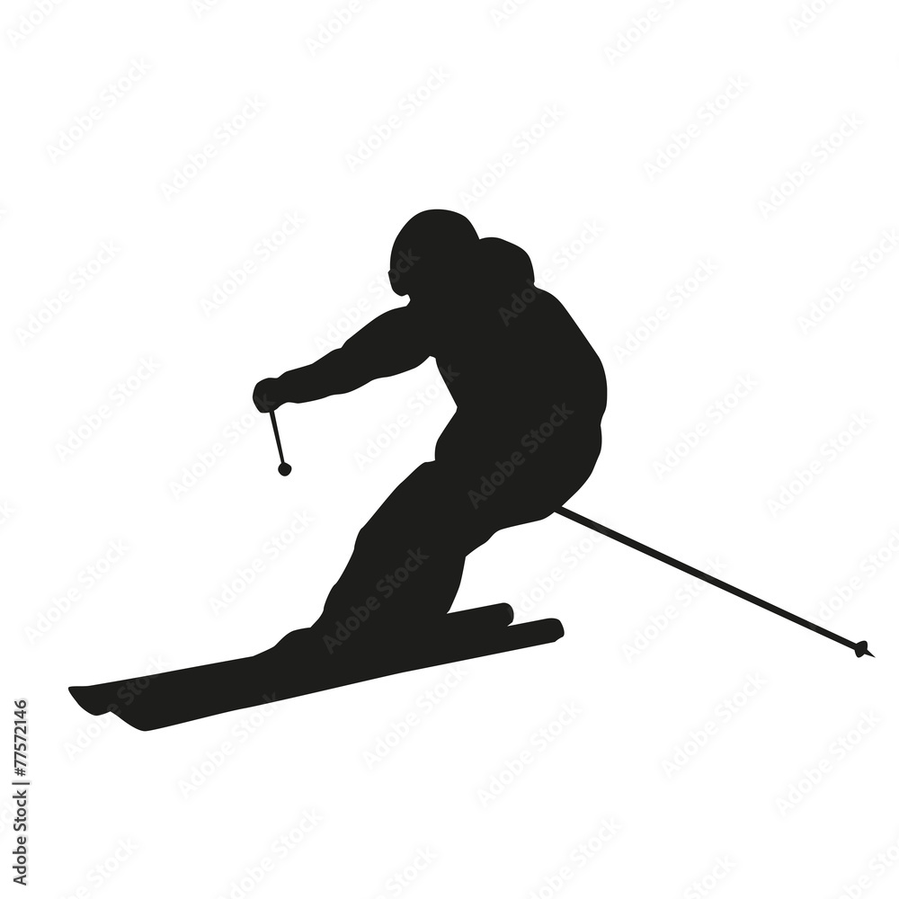 Skier silhouette