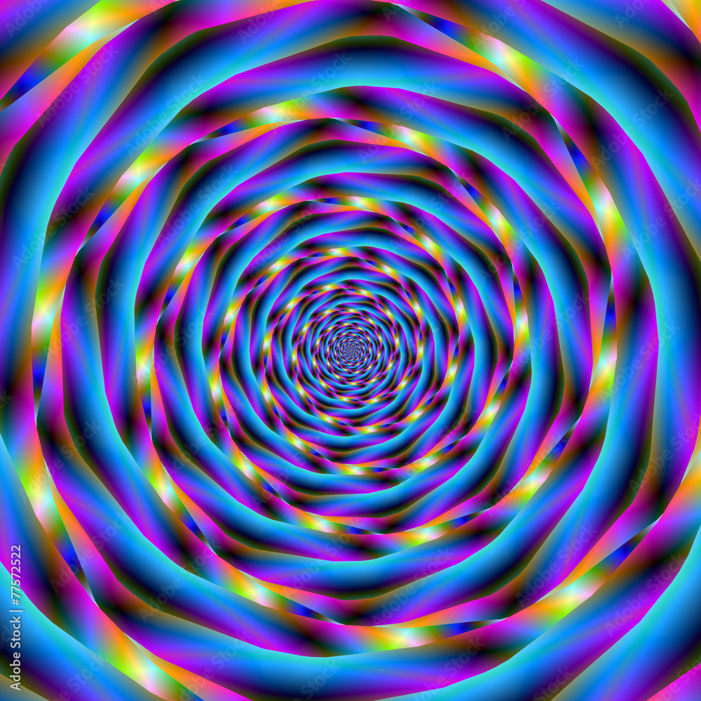 Fototapeta premium Vortex in Blue and Violet