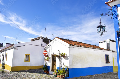 streets and houses of Vila Vicosa, Alentejo, Portugal