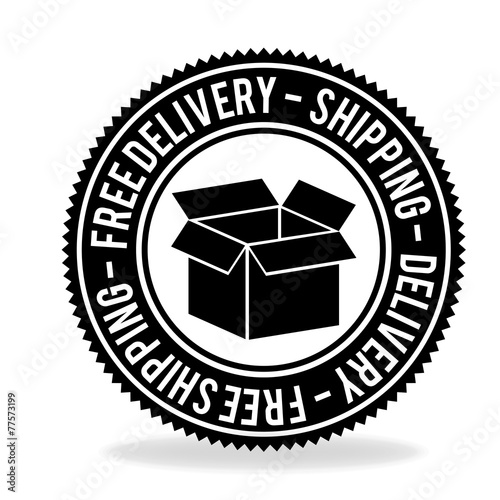 Delivery design over white background, vector illustration.