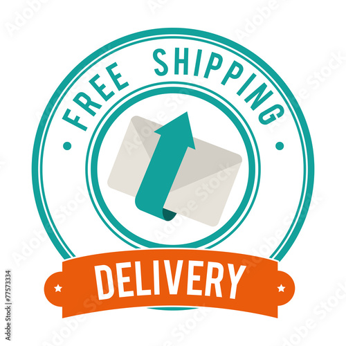 Delivery design over white background vector illustration