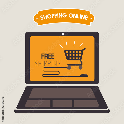 Delivery design over gray background vector illustration