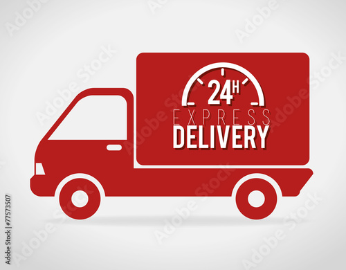 Delivery design over gray background vector illustration