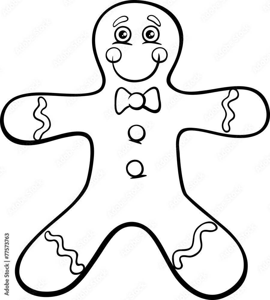 gingerbread man coloring page gingerbread man coloring page
