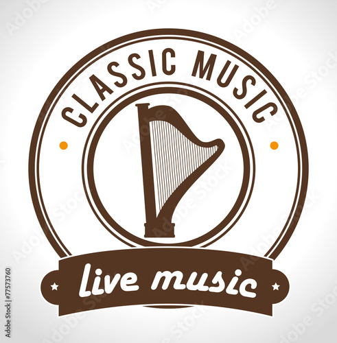 Music design over white background vector illustration