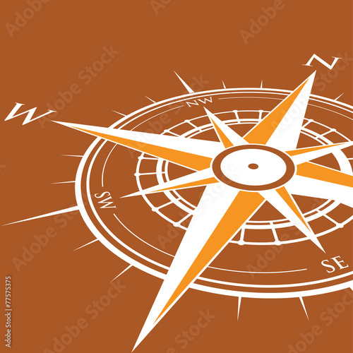 Photography orange compass background