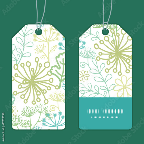 Vector mysterious green garden vertical stripe frame pattern