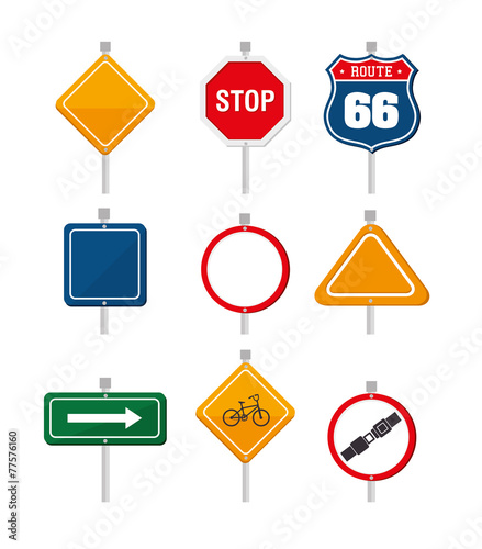 Road design, vector illustration.