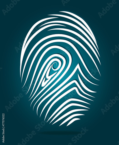 Finger design, vector illustration.