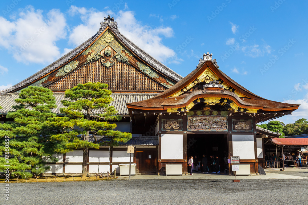 Naklejka premium Zamek Nijo w Kioto