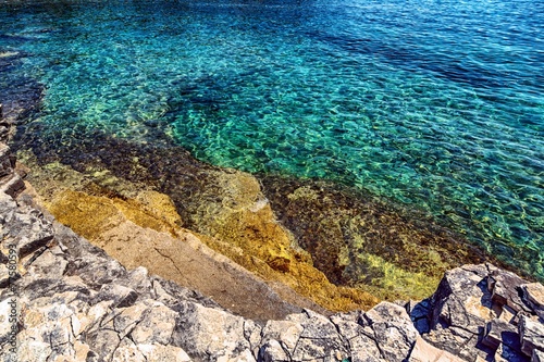 Adriatic Sea coastline in Croatia