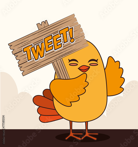Bird design, vector illustration.
