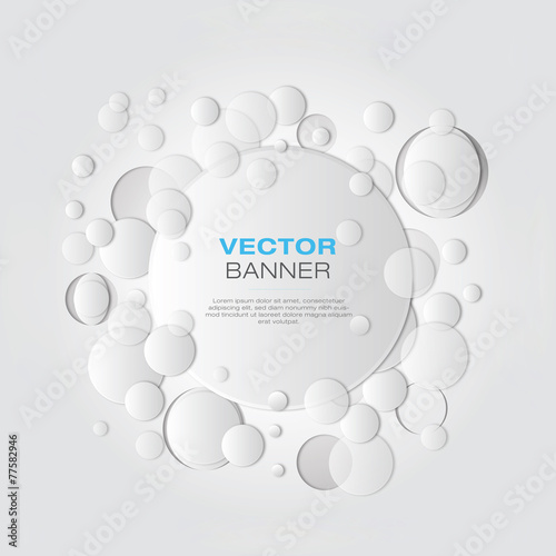 Infographic circle banners background set photo