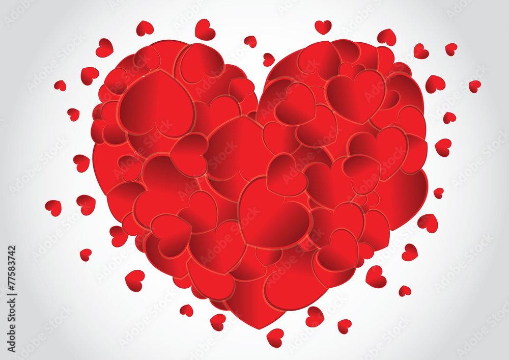 heart Valentine's background