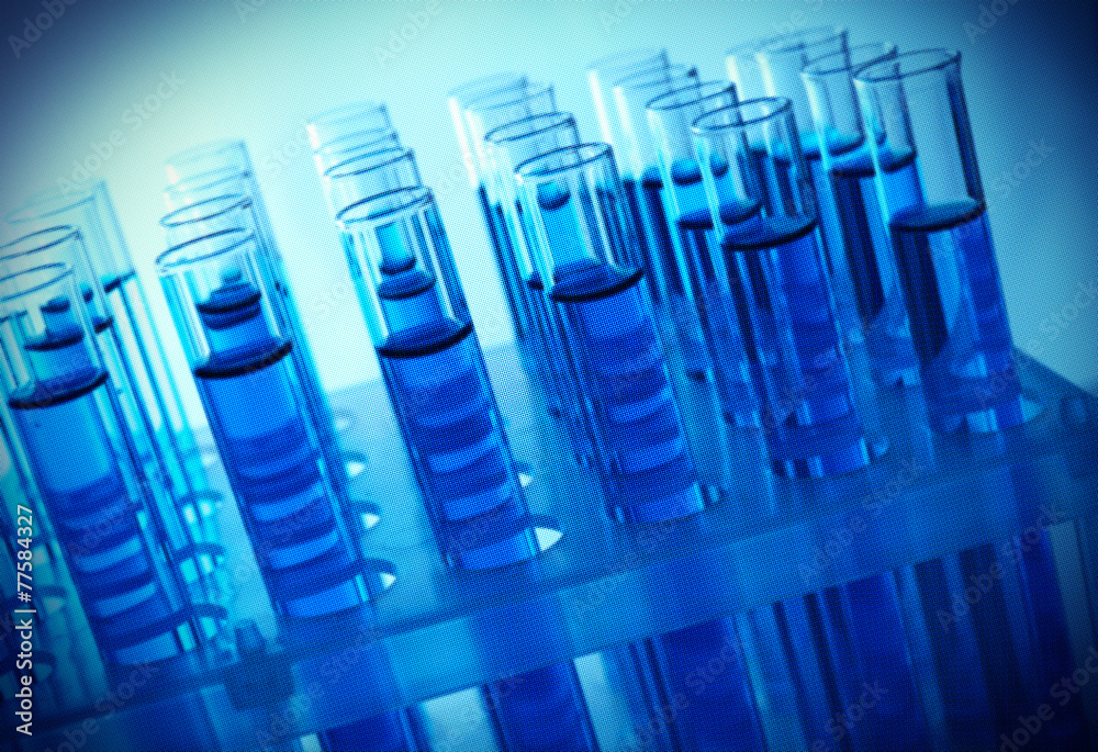Test-tubes close-up Test-tubes close-up