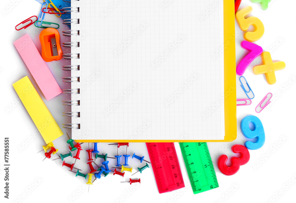 School supplies close-up School supplies close-up